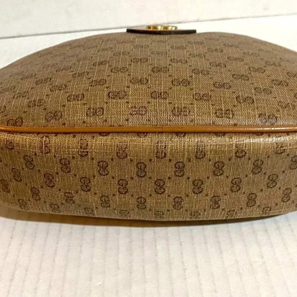 Gucci vintage micro GG canvas/ leather shoulder handbag - Picture 3 of 12